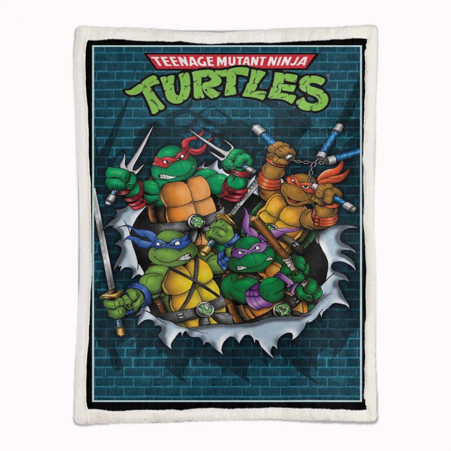 Teenage Mutant Ninja Turtles Alle Charaktere 08 Decke - Fleecedecke – Bild 2