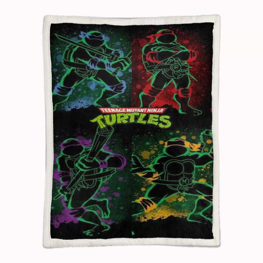 Teenage Mutant Ninja Turtles Alle Charaktere 09 Decke - Fleecedecke – Bild 2