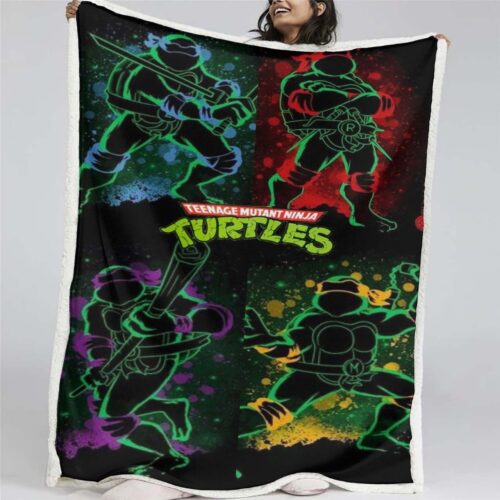 Teenage Mutant Ninja Turtles Alle Charaktere 09 Decke - Fleecedecke