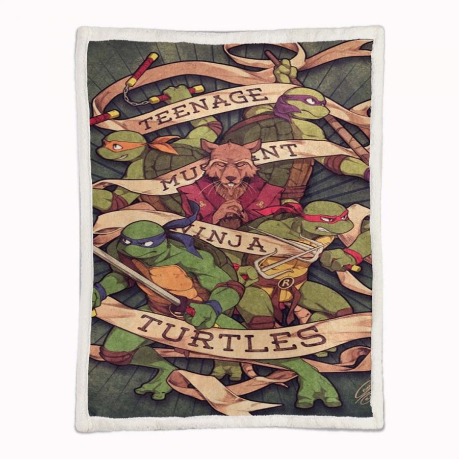 Teenage Mutant Ninja Turtles Alle Charaktere 10 Decke - Fleecedecke – Bild 2