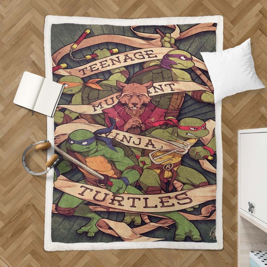 Teenage Mutant Ninja Turtles Alle Charaktere 10 Decke - Fleecedecke – Bild 3