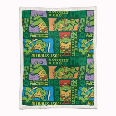 Alternative view of Teenage Mutant Ninja Turtles Alle Charaktere 11 Decke - Fleecedecke