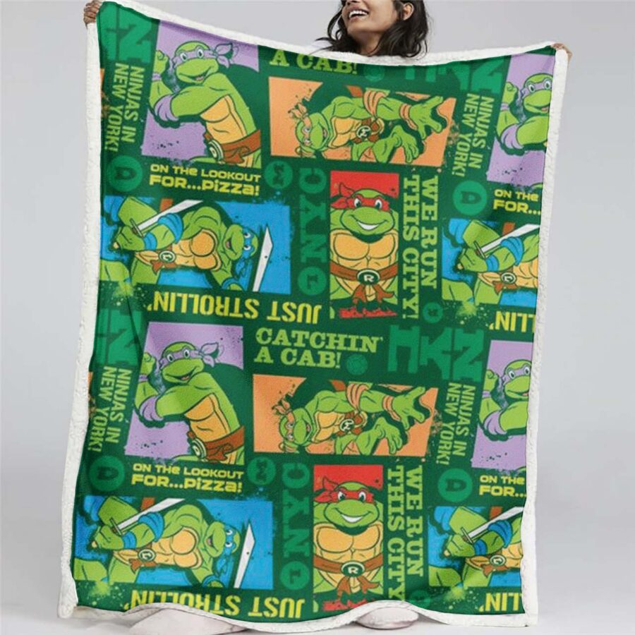 Teenage Mutant Ninja Turtles Alle Charaktere 11 Decke - Fleecedecke