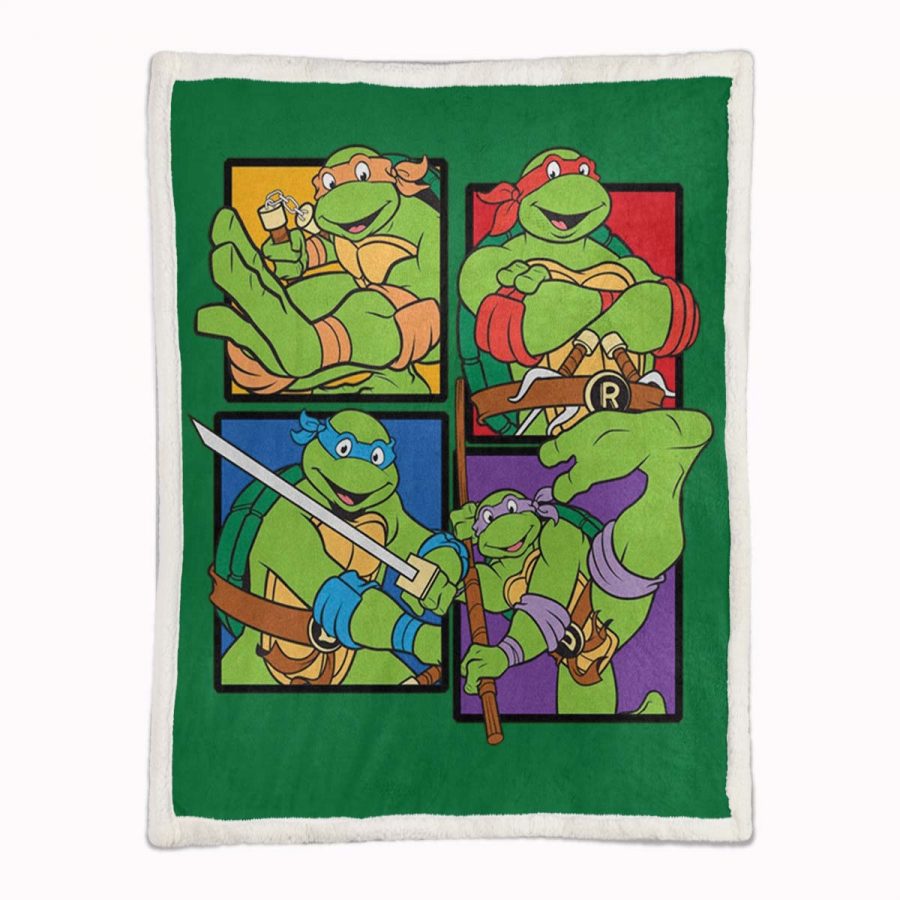 Teenage Mutant Ninja Turtles Alle Charaktere 13 Decke - Fleecedecke – Bild 2