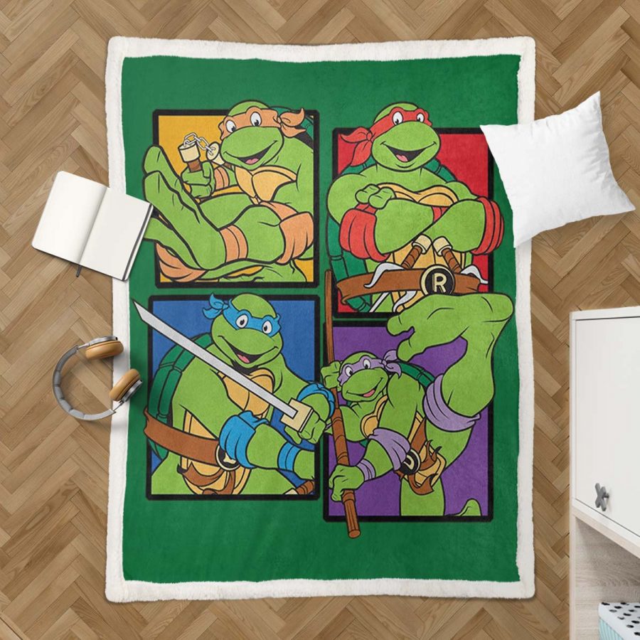 Teenage Mutant Ninja Turtles Alle Charaktere 13 Decke - Fleecedecke – Bild 3