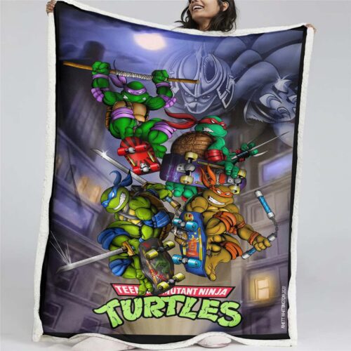 Teenage Mutant Ninja Turtles Alle Charaktere 14 Decke - Fleecedecke