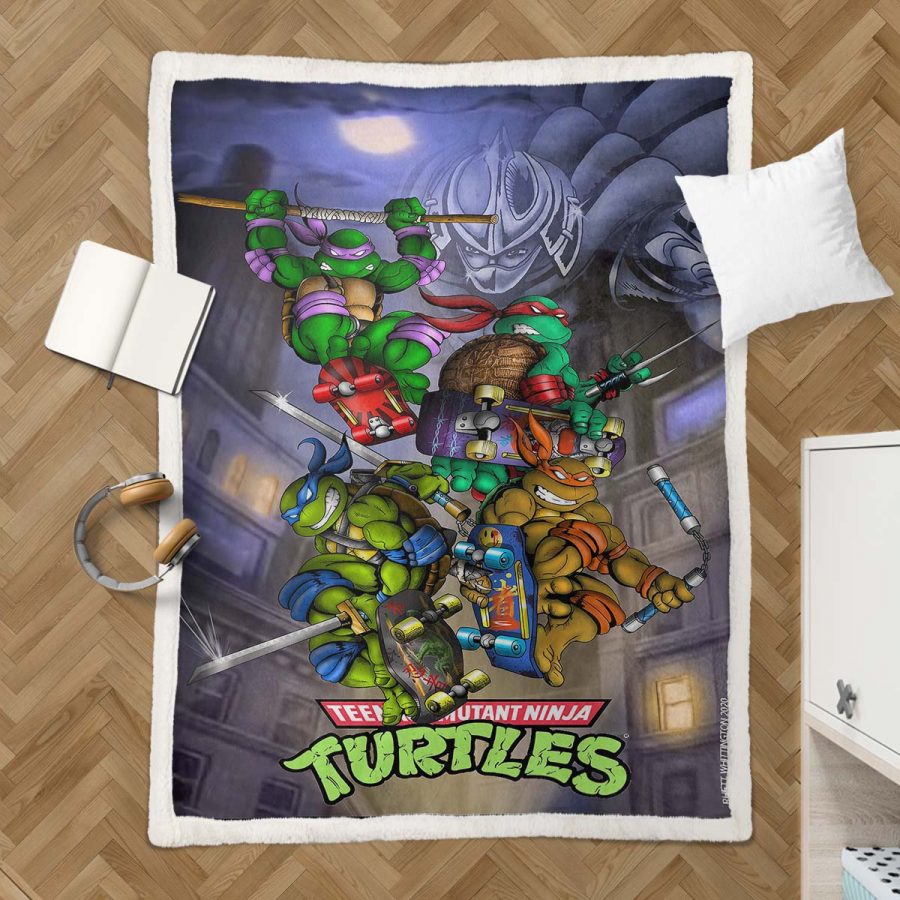 Teenage Mutant Ninja Turtles Alle Charaktere 14 Decke - Fleecedecke – Bild 3