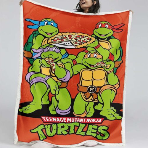 Teenage Mutant Ninja Turtles Alle Charaktere 15 Decke - Fleecedecke