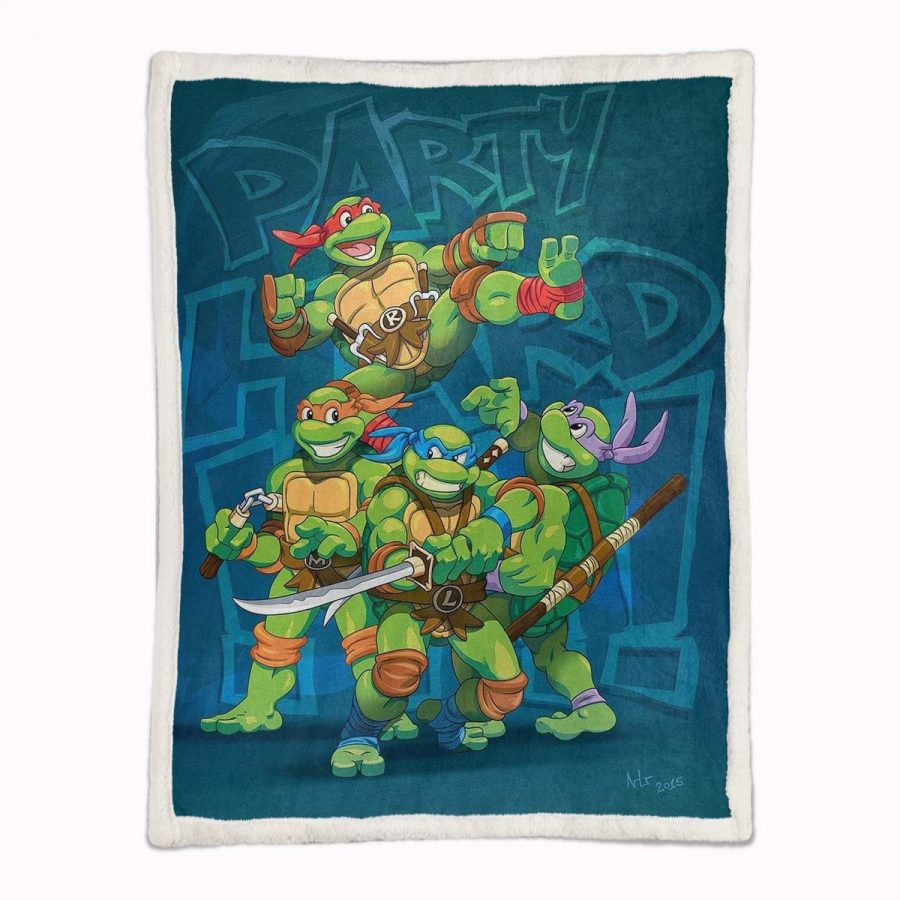 Teenage Mutant Ninja Turtles Alle Charaktere 16 Decke - Fleecedecke – Bild 2
