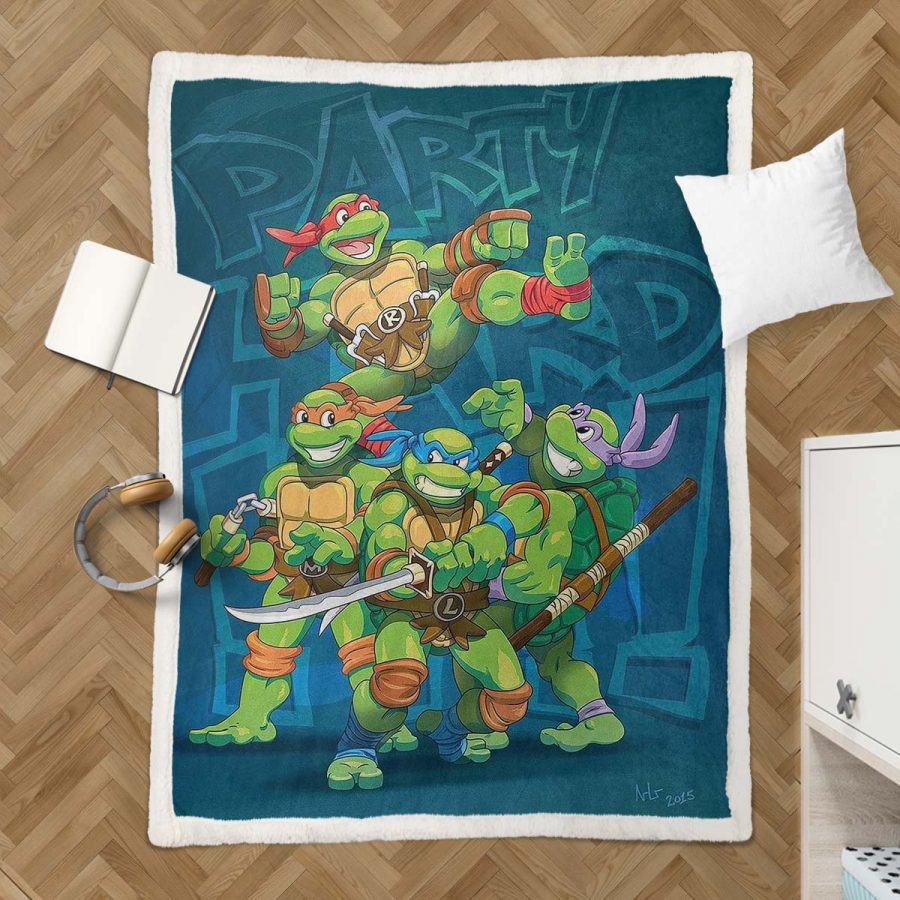 Teenage Mutant Ninja Turtles Alle Charaktere 16 Decke - Fleecedecke – Bild 3