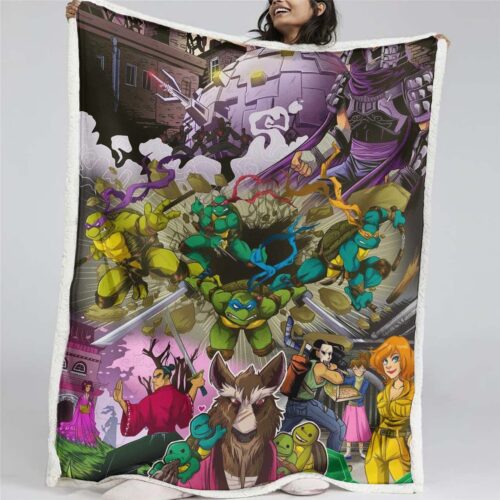 Teenage Mutant Ninja Turtles Alle Charaktere 17 Decke - Fleecedecke