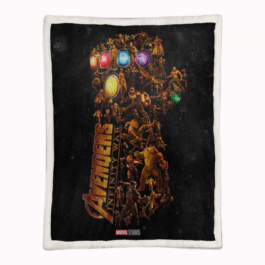 Thanos-Handschuh Decke - Fleecedecke – Bild 2