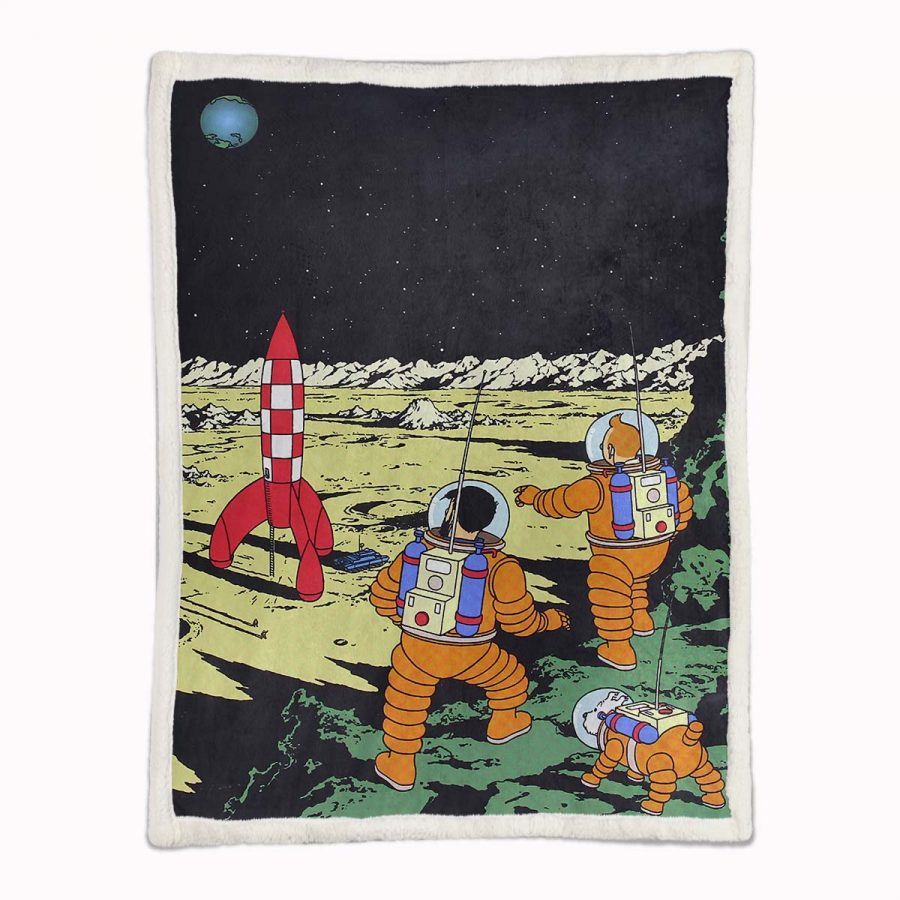 Die Abenteuer von Tim und Struppi Decke - Fleecedecke – Bild 2