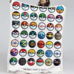 Die große Tabelle Pokemon-Bälle Decke – Fleecedecke
