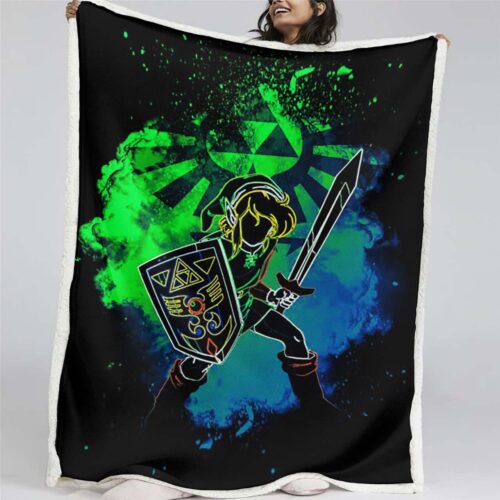 The Legend of Zelda Link 02 Decke - Fleecedecke