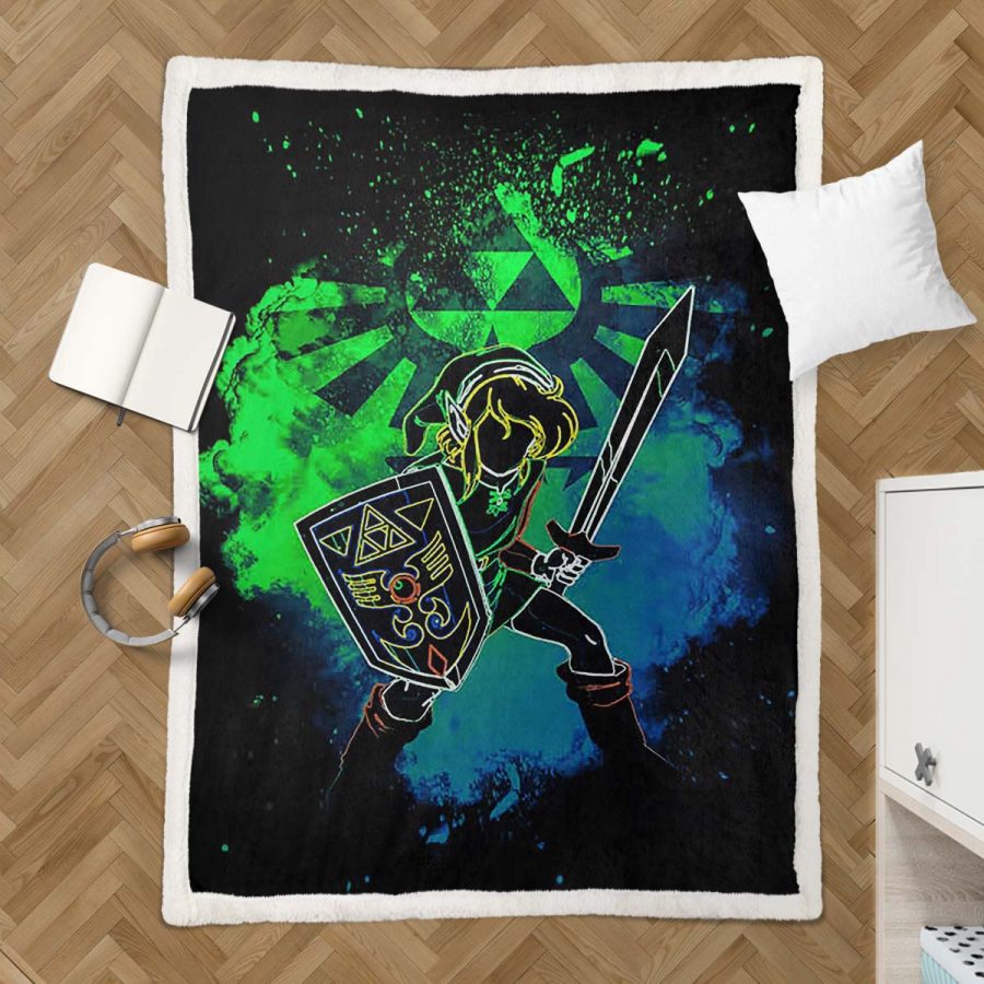 The Legend of Zelda Link 02 Decke - Fleecedecke – Bild 3