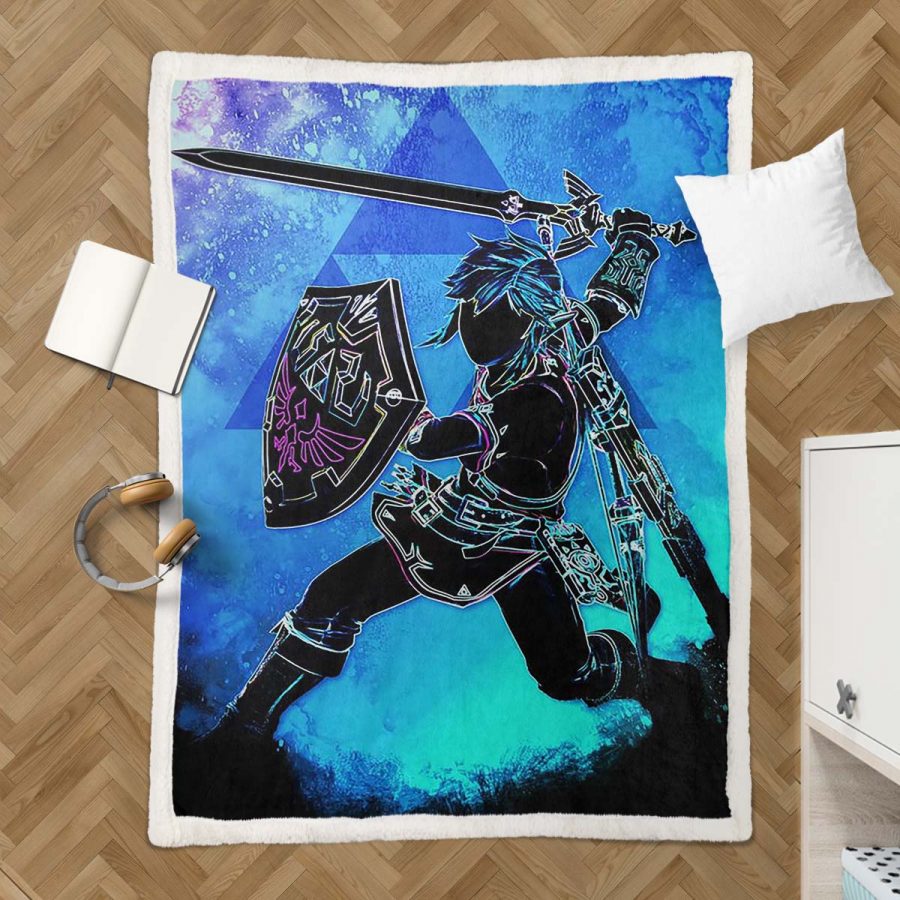 The Legend of Zelda Link 03 Decke - Fleecedecke – Bild 3