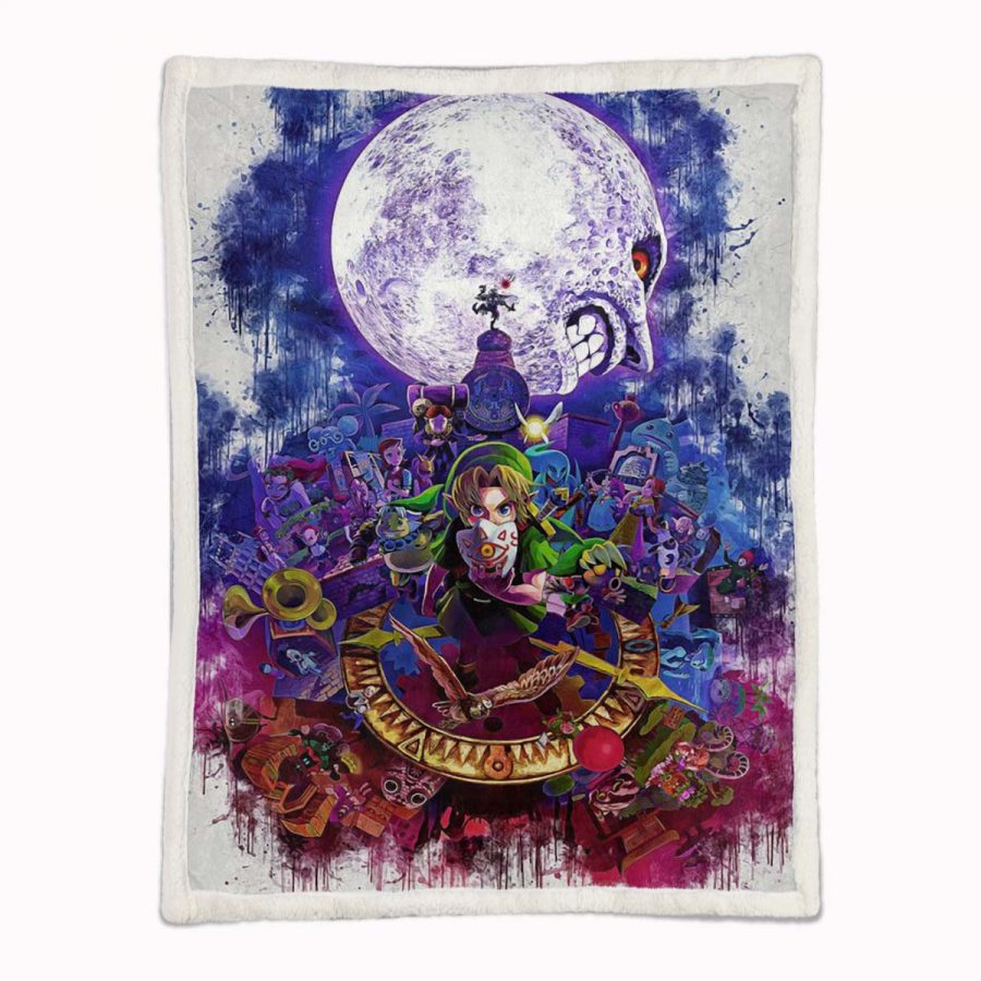 The Legend of Zelda Link und alle Charaktere 08 Decke - Fleecedecke – Bild 2