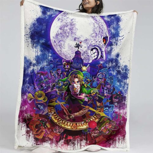 The Legend of Zelda Link und alle Charaktere 08 Decke - Fleecedecke