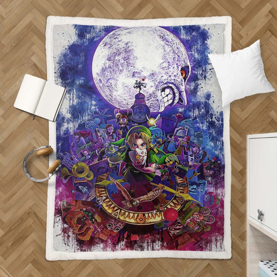 The Legend of Zelda Link und alle Charaktere 08 Decke - Fleecedecke – Bild 3