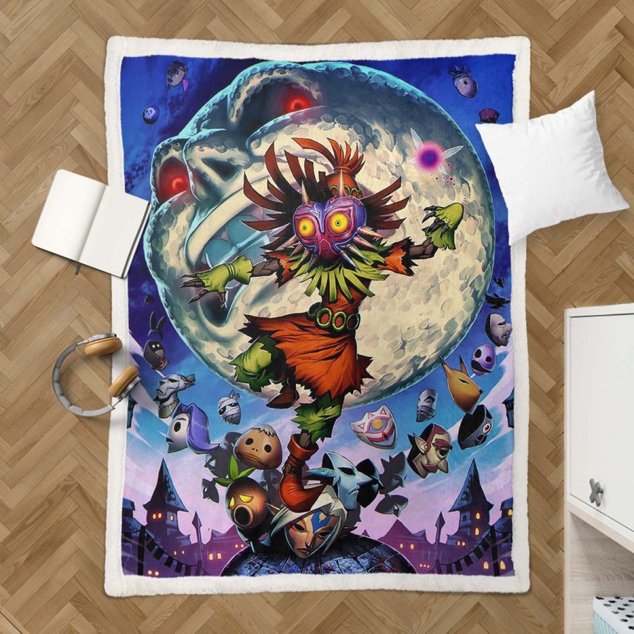 The Legend of Zelda Link und alle Charaktere 09 Decke - Fleecedecke – Bild 3