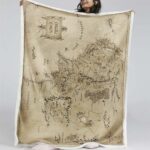 Der Herr der Ringe Karte Mittelerde 02 Decke – Fleecedecke