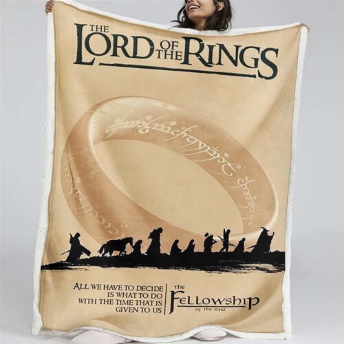 Der Herr der Ringe Die Gefährten Decke - Fleecedecke