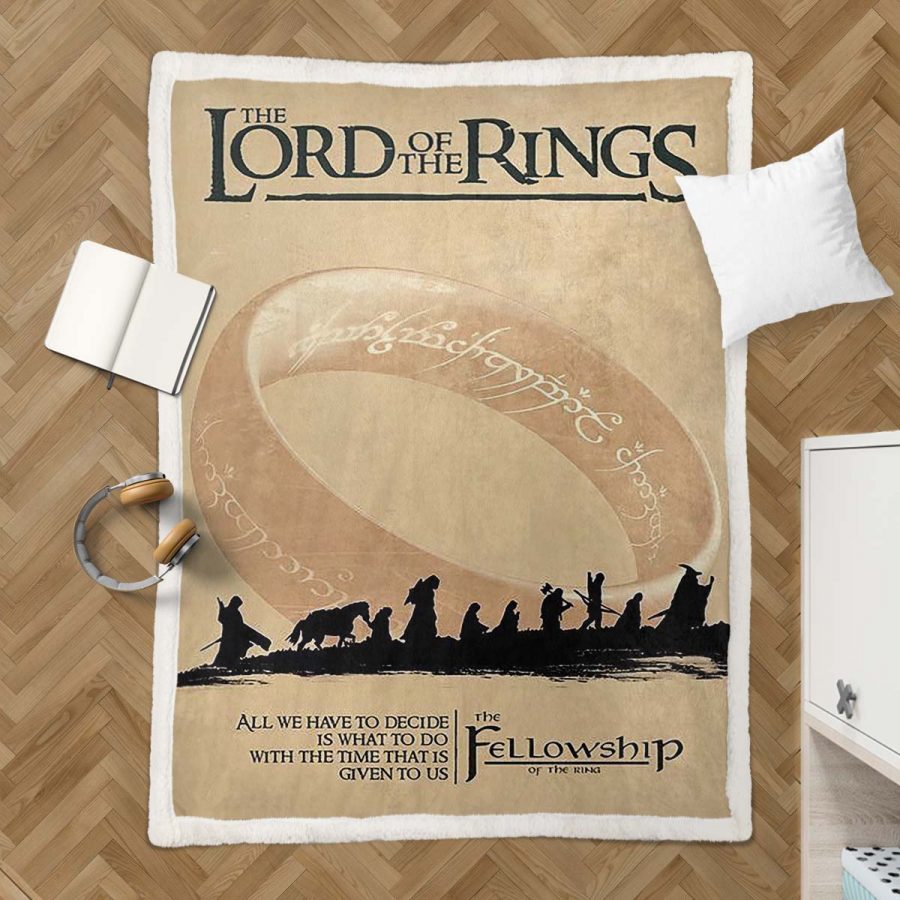 Der Herr der Ringe Die Gefährten Decke - Fleecedecke – Bild 3