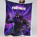 Der Rabe Fortnite Charakter 05 Decke – Fleecedecke