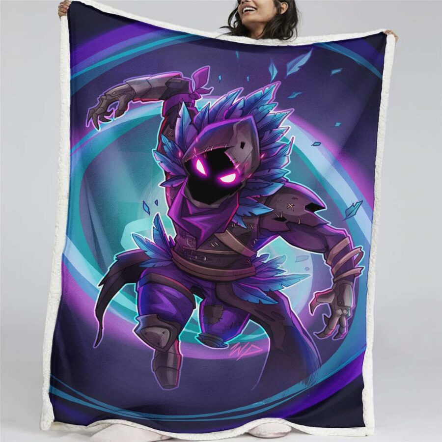 Der Rabe Fortnite Charakter 06 Decke - Fleecedecke
