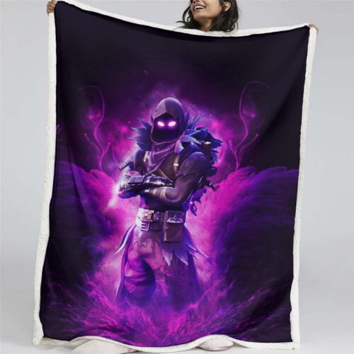 Der Rabe Fortnite Charakter 07 Decke - Fleecedecke