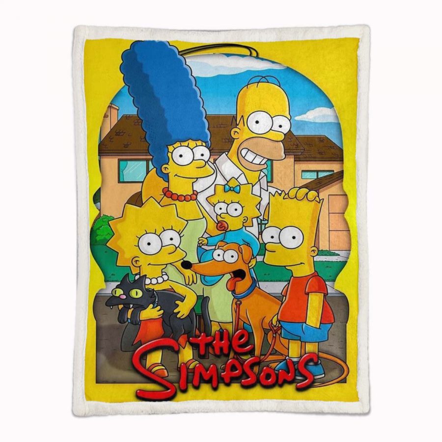 Die Simpsons Alle Charaktere 03 Decke - Fleecedecke – Bild 2