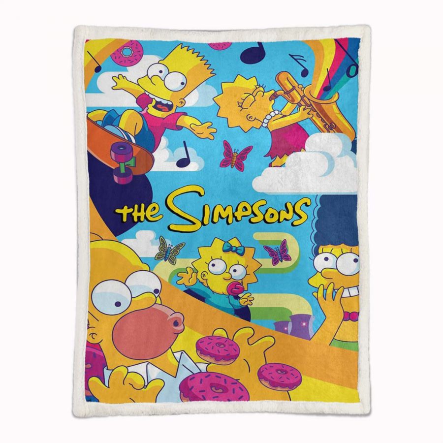 Die Simpsons Alle Charaktere 05 Decke - Fleecedecke – Bild 2