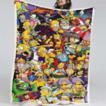 Die Simpsons Alle Charaktere 07 Decke – Fleecedecke