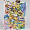 Die Simpsons Alle Charaktere 08 Decke - Fleecedecke