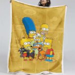 Die Simpsons Alle Charaktere 09 Decke – Fleecedecke