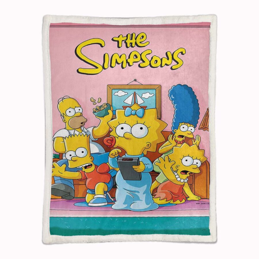 Die Simpsons Alle Charaktere 10 Decke - Fleecedecke – Bild 2