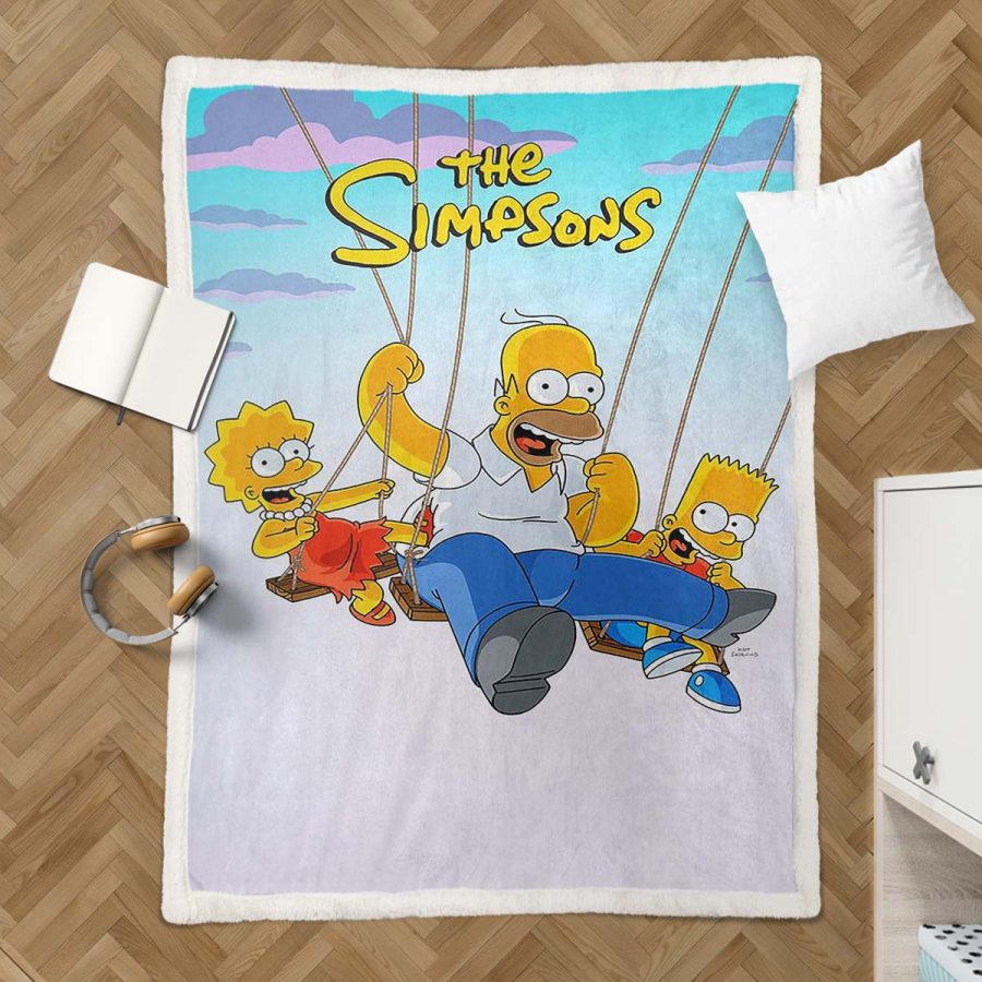 Die Simpsons Alle Charaktere 11 Decke - Fleecedecke – Bild 3