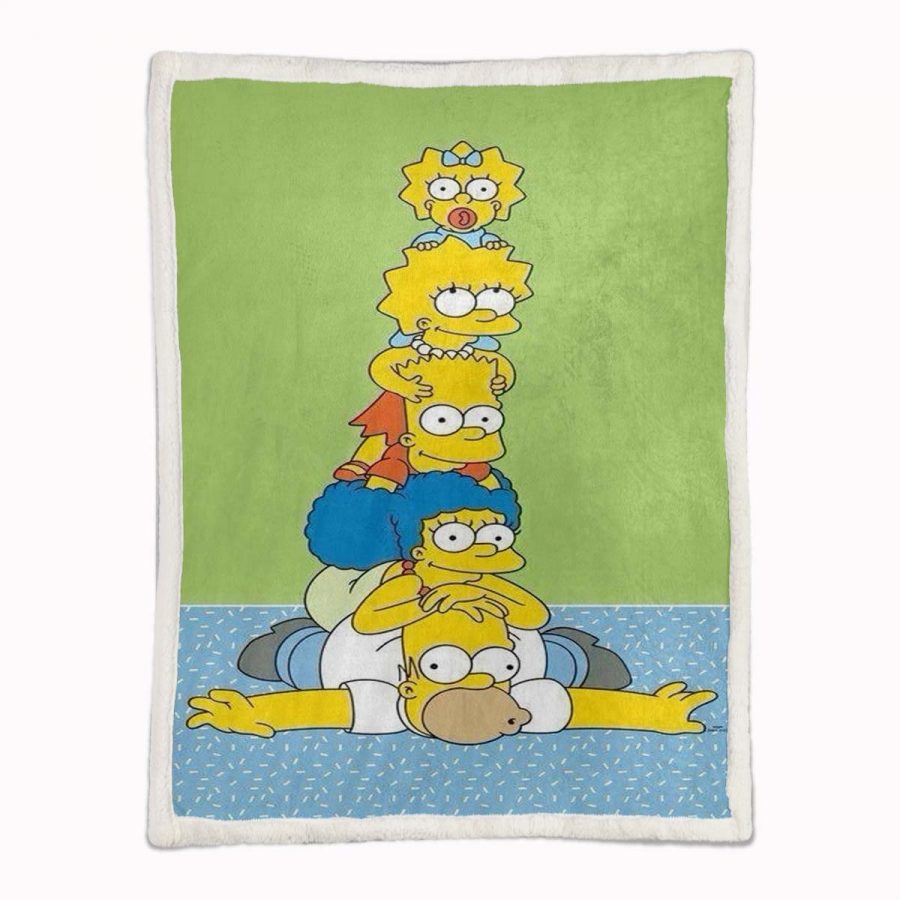 Die Simpsons Alle Charaktere 13 Decke - Fleecedecke – Bild 2