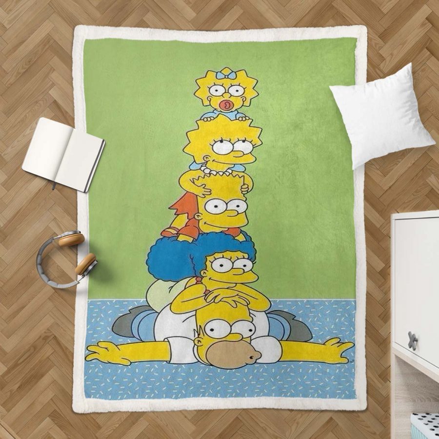 Die Simpsons Alle Charaktere 13 Decke - Fleecedecke – Bild 3
