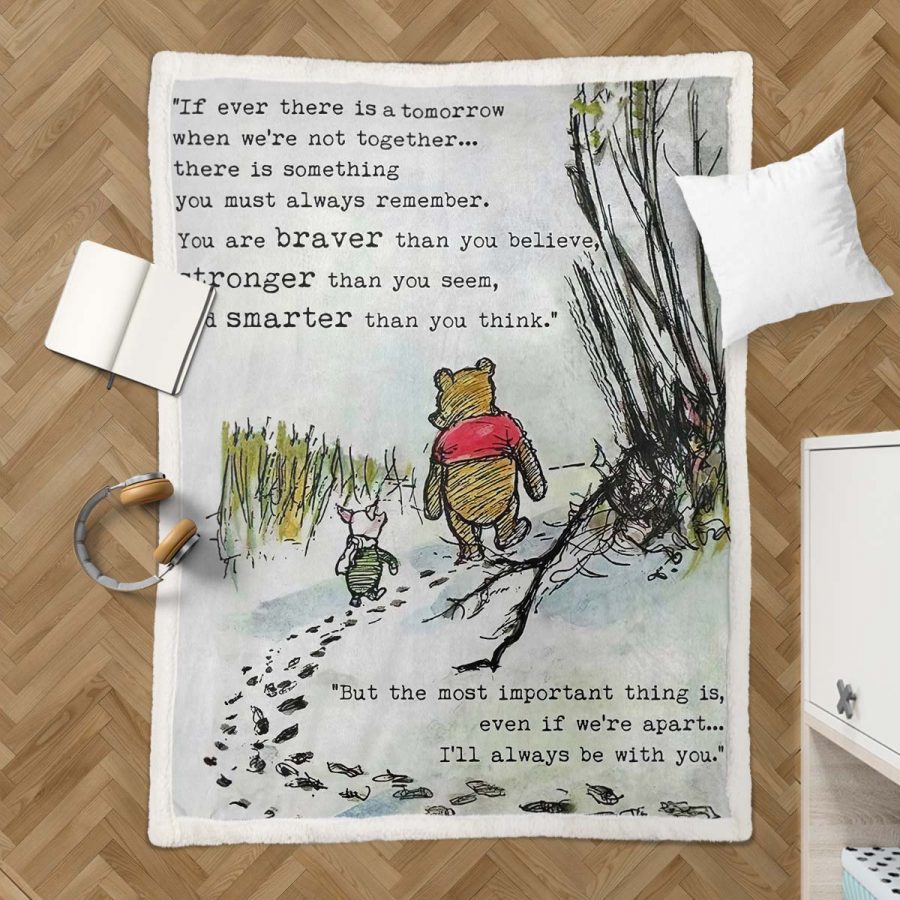 Winnie Pooh 01 Decke - Fleecedecke – Bild 3