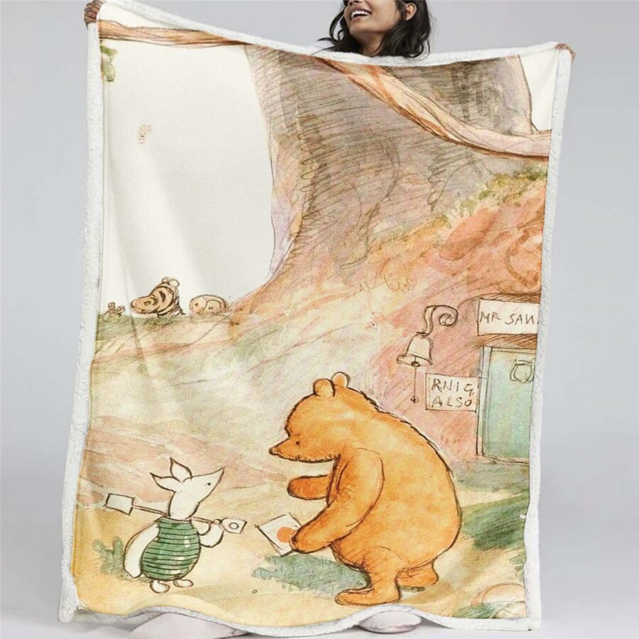 Winnie Pooh 02 Decke - Fleecedecke