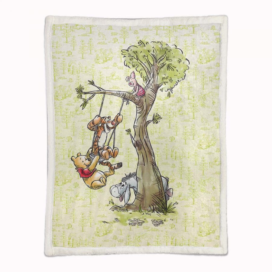 Winnie Pooh 04 Decke - Fleecedecke – Bild 2
