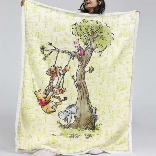 Winnie Pooh 04 Decke - Fleecedecke
