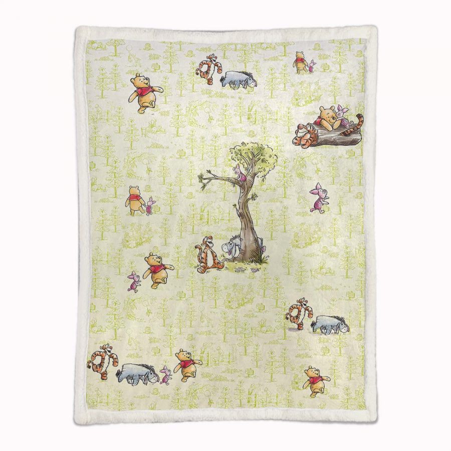 Winnie Pooh 05 Decke - Fleecedecke – Bild 2