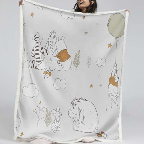 Winnie Pooh 06 Decke - Fleecedecke