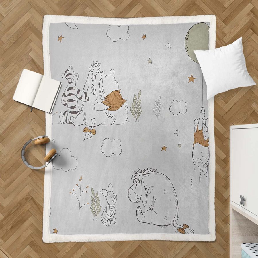 Winnie Pooh 06 Decke - Fleecedecke – Bild 3