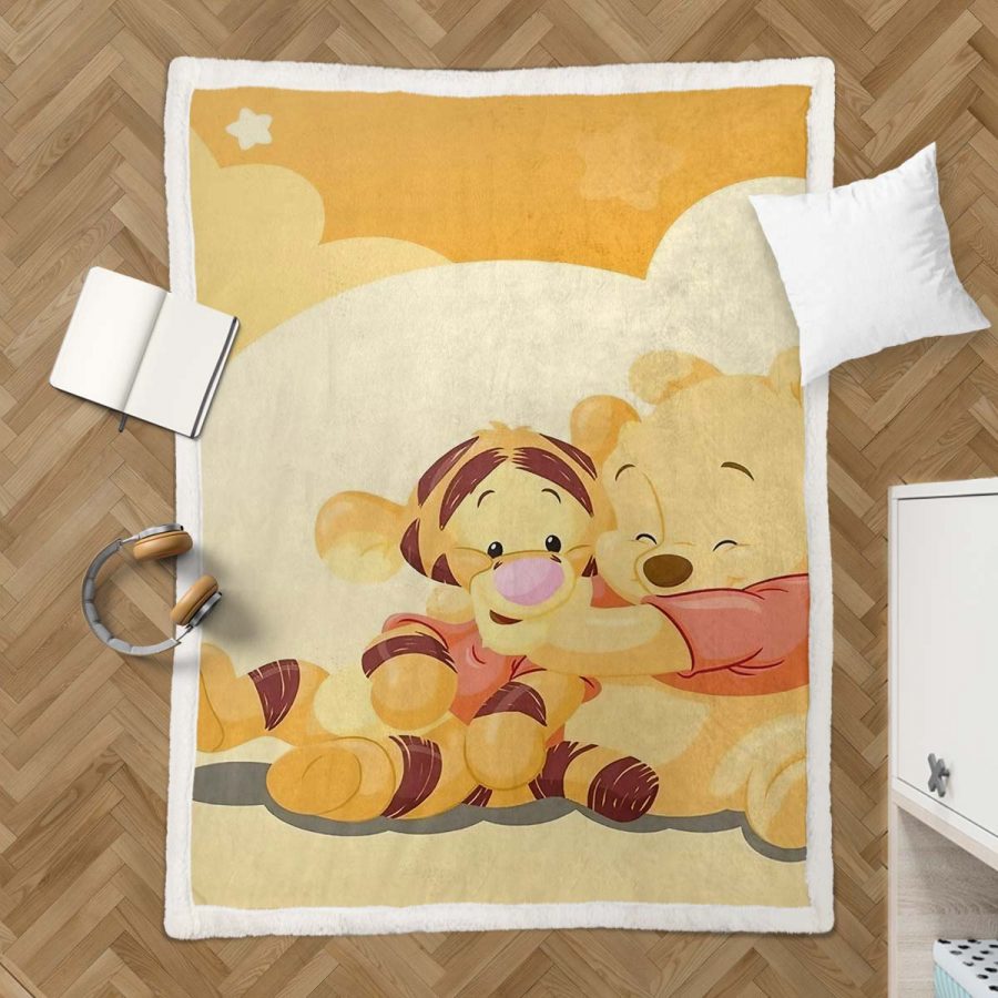 Winnie Pooh 07 Decke - Fleecedecke – Bild 3