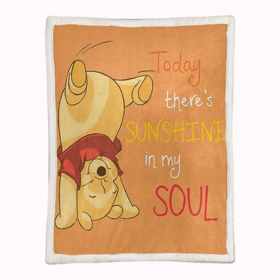 Winnie Pooh 09 Decke - Fleecedecke – Bild 2