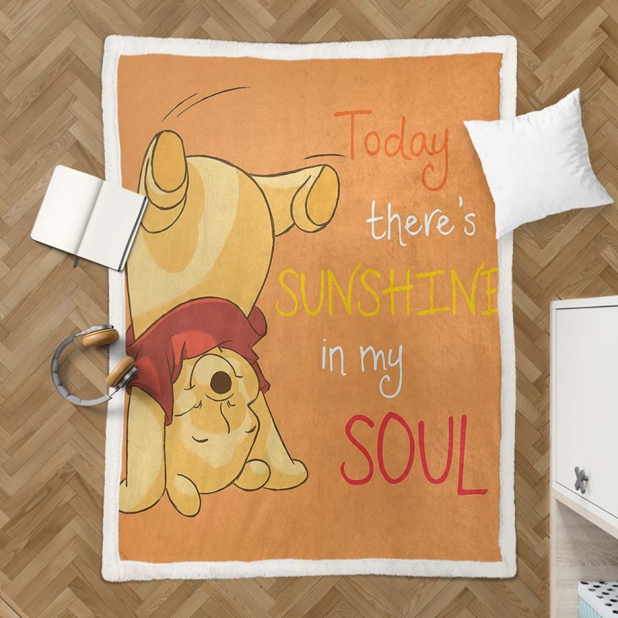 Winnie Pooh 09 Decke - Fleecedecke – Bild 3